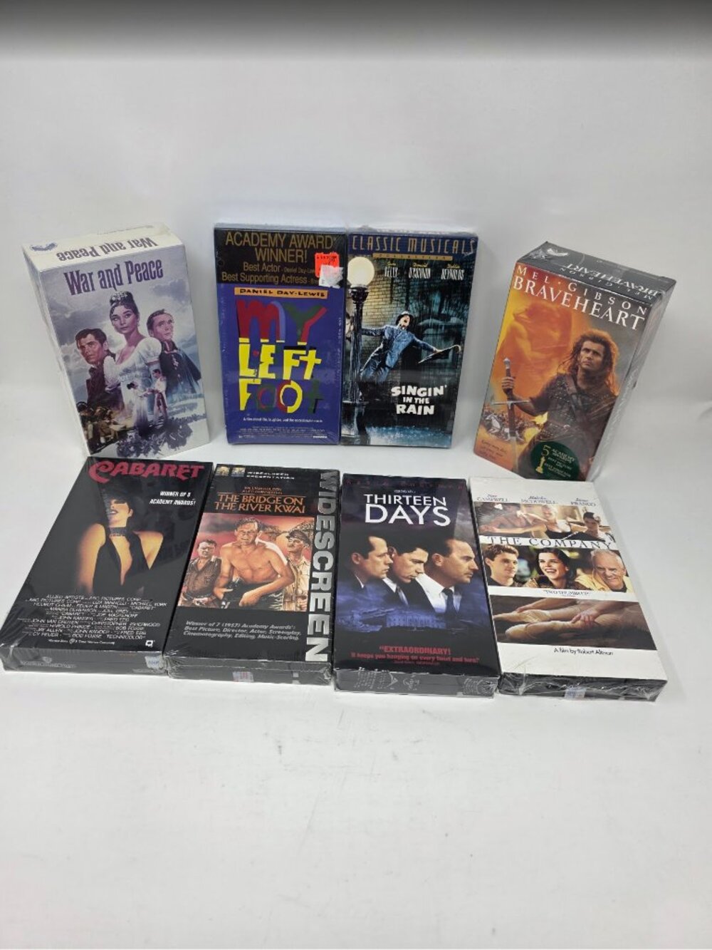 Lot of 8 NEW Factory Sealed VHS Tapes Classic Cinema Academy Award Winners